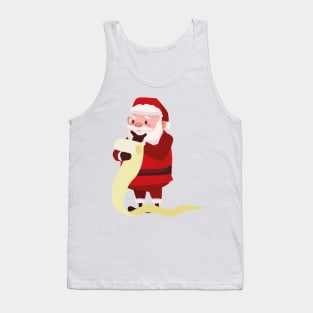 hmmm santa with list gifts Tank Top